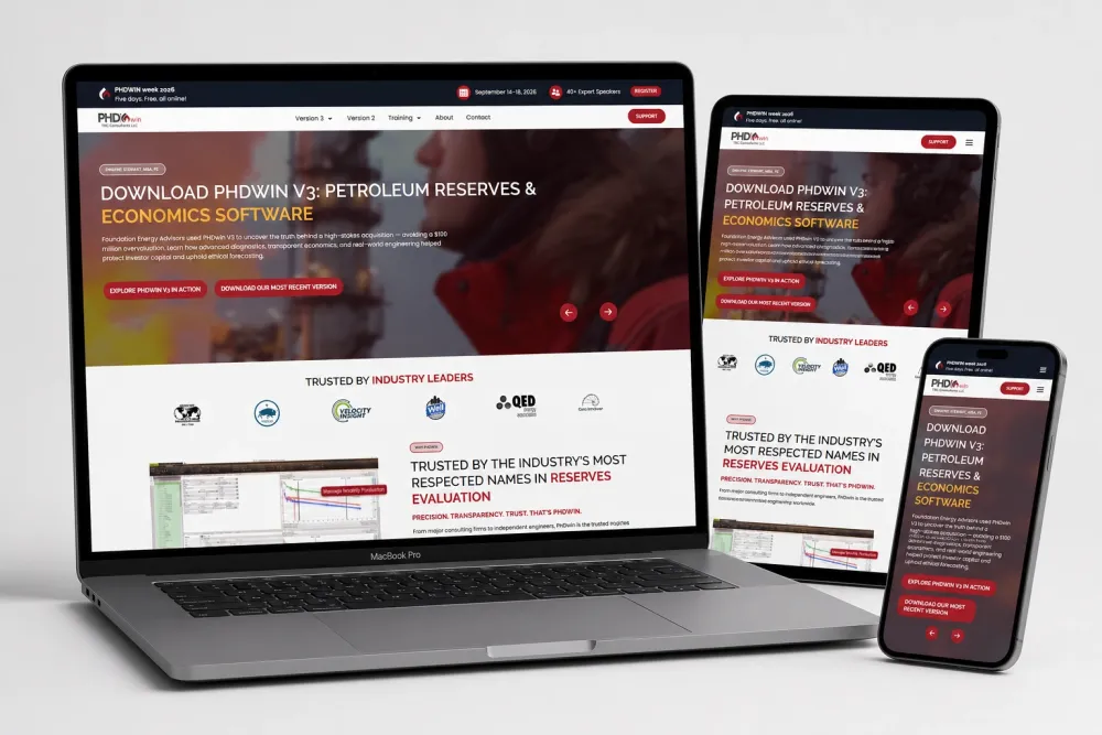 PHDwin Download website screenshot