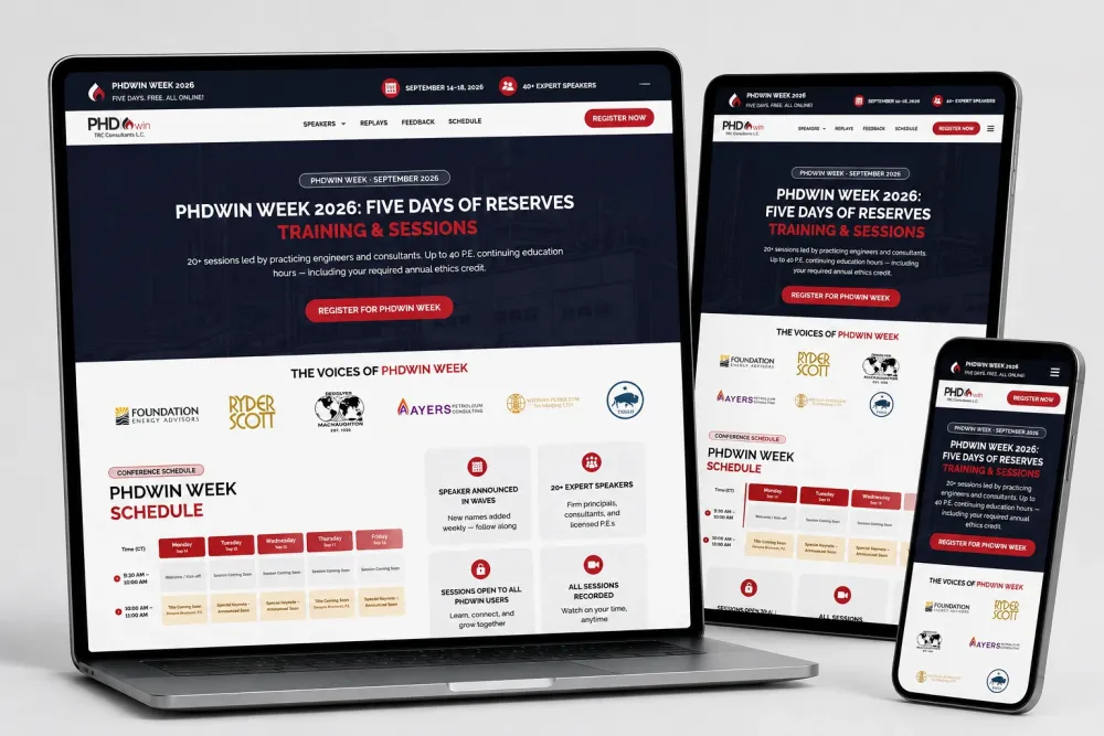PHDwin Week website screenshot